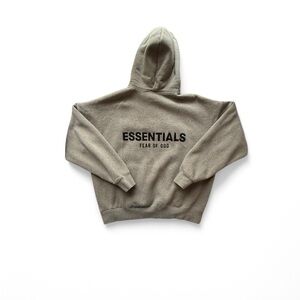 Fear of God Gray Essentials Hoodie Sweatshirt